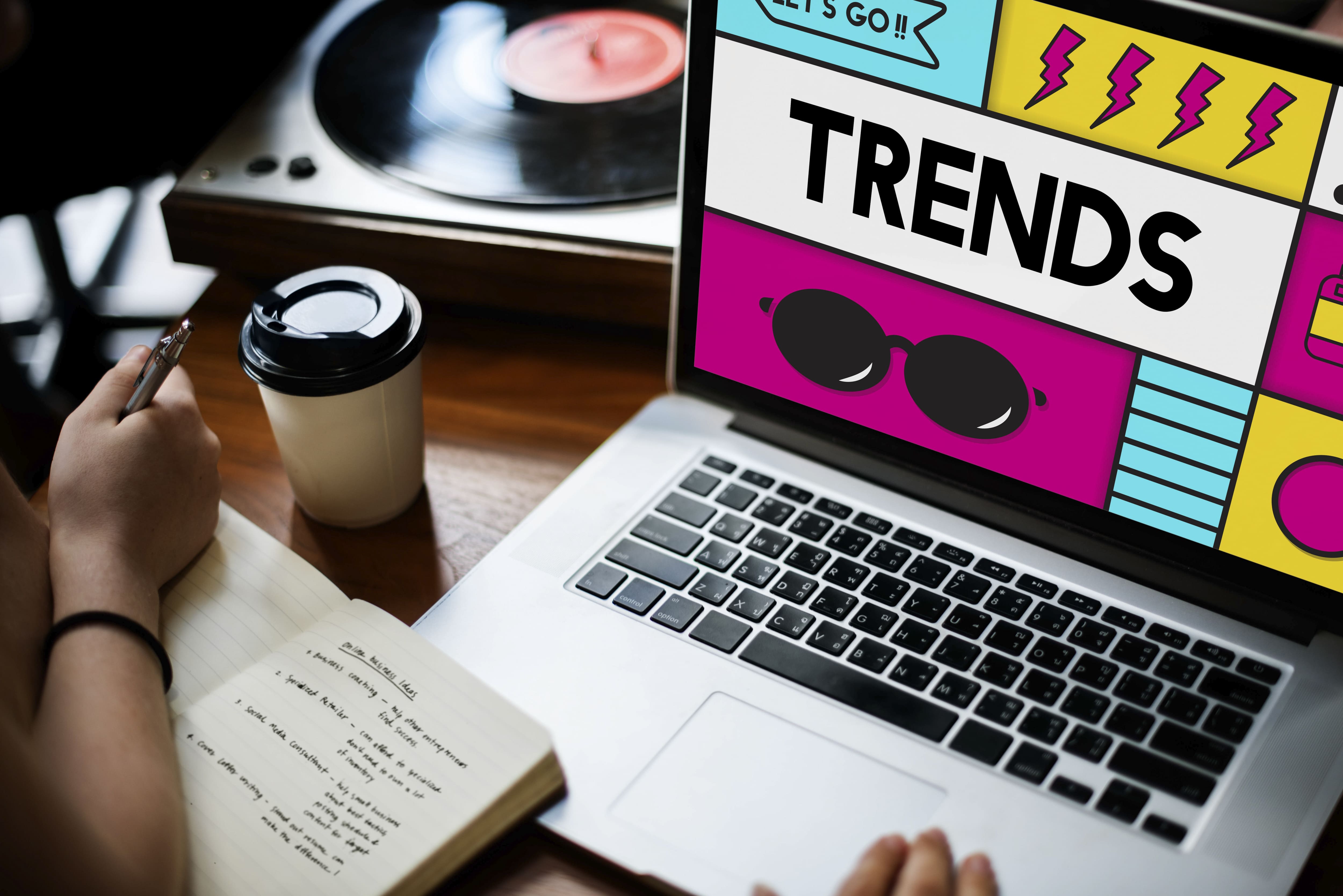 Les tendances du marketing numérique pour l'année en cours.