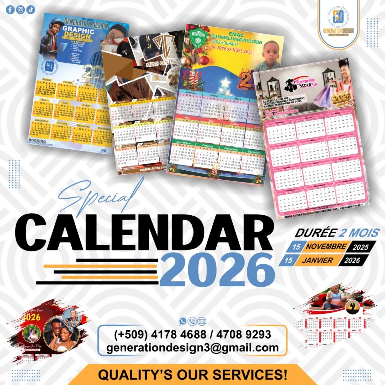 Découvrez l'Offre Spéciale Calendrier de Generation Design